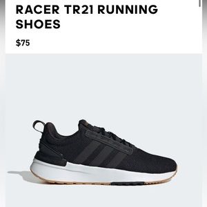 Adidas Racer TR21 Running Shoes Black White 6.5